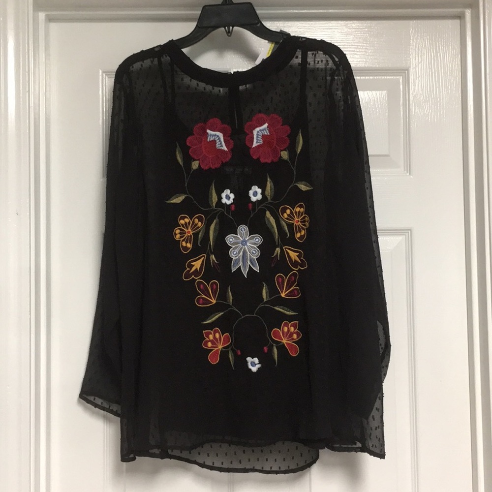 Chelsea & Theodore blouse with camisole.